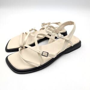 Vagabond Shoemakers Izzy Strappy Flat Sandal Women's Off White Size US9 EU39